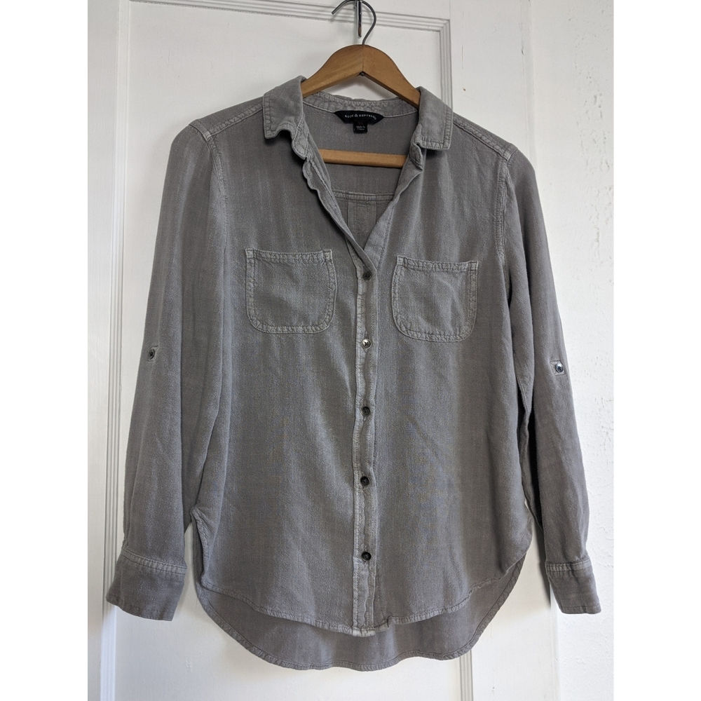 Rock & Republic Grey Button Down Shirt